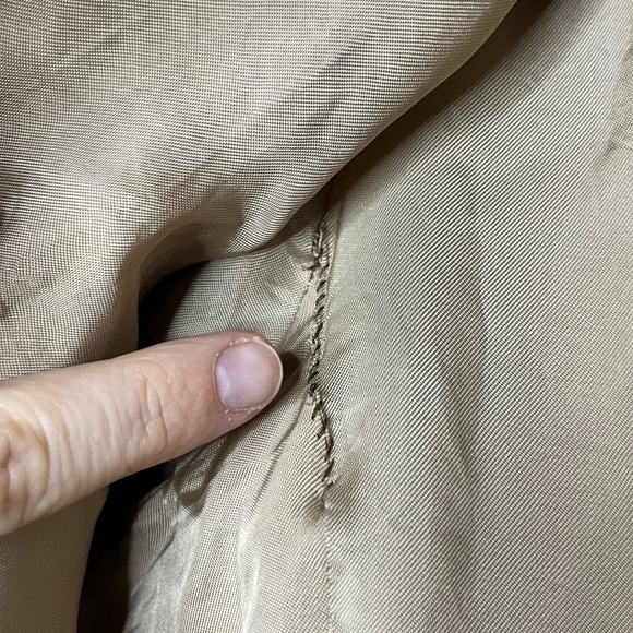 ZARA Tan Double Breasted Classic Timeless Peacoat Business Casual Winter Coat - Picture 11 of 11